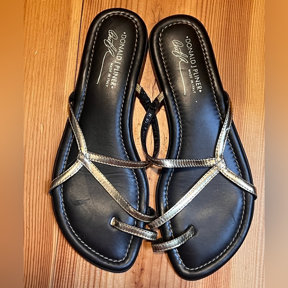 Donald J. Pliner metallic sandals